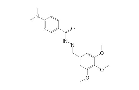p-(dimethylamino)benzoic acid, (3,4,5-trimathoxybenzylidene)hydrazide