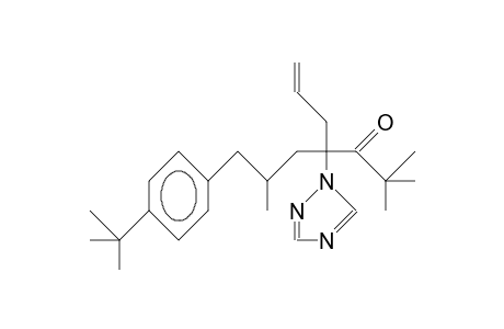 2,2,6-Trimethyl-4-allyl-4-(1,2,4-triazolyl)-7-(4-tert-butyl-phenyl)-3-heptanone diast. A