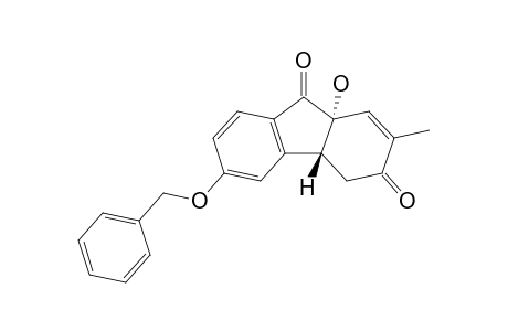 (+-)-(4aR,9aR)-6-Benzyloxy-9a-hydroxy-2-methyl-3,4,4a,9a-tetrahydro-3,9-fluorenedione