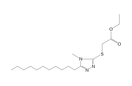 [(4-methyl-5-undecyl-4H-1,2,4-triazol-3-yl)thio]acetic acid, ethyl ester