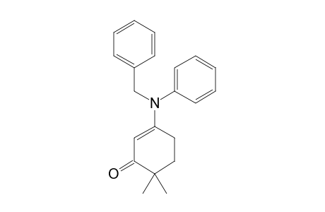 3-(N-BENZYLANILINO)-6,6-DIMETHYLCYCLOHEX-2-ENONE