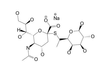 SODIUM-SALT-OF-5-ACETAMIDO-3,5-DIDEOXY-2-THIO-ALPHA-D-GLYCERO-D-GALACTO-NONULOPYRANOSYLONIC-ACID-(2-S-6)-7-DEOXY-L-GLYCERO-D-GALACTO-HEPT