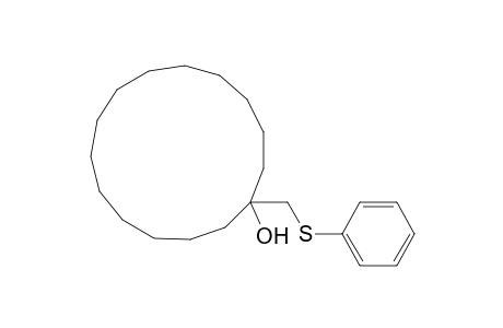 Cyclopentadecanol, 1-[(phenylthio)methyl]-