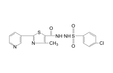 1-[(p-chlorophenyl)sulfonyl]-2-{[4-methyl-2-(3-pyridyl)-5-thiazolyl]carbonyl}hydrazine
