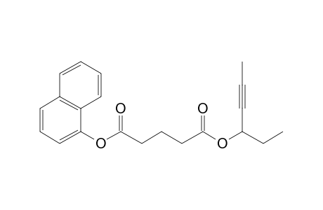 Glutaric acid, hex-4-yn-3-yl 1-naphthyl ester