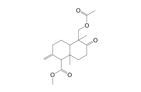 Methyl 7-acetoxymethyl-3-methylene-1,7-dimethyl-8-oxobicyclo[4.4.0]decan-2-carboxylate