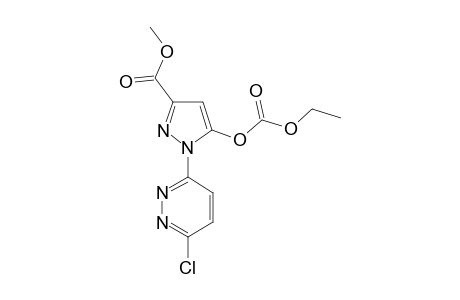 1-(6-chloro-3-pyridazinyl)-5-hydroxypyrazole-3-carboxylic acid, methyl ester, ethyl carbonate (ester)