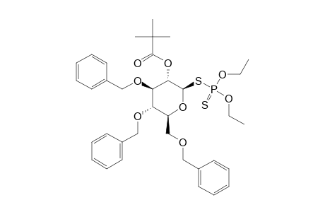 O,O-DIETHYLPHOSPHORODITHIOATE_3,4,6-TRI-O-BENZYL-2-O-PIVALOYL-1-THIO-BETA-D-GLYCOPYRANOSIDE