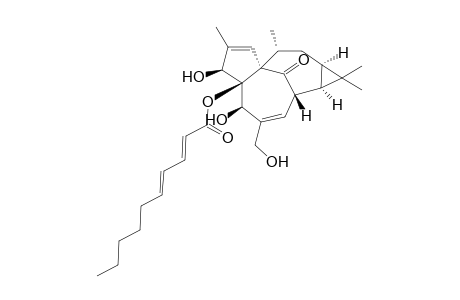 5-O-(2'E,4'E-Decadienoyl)ingenol