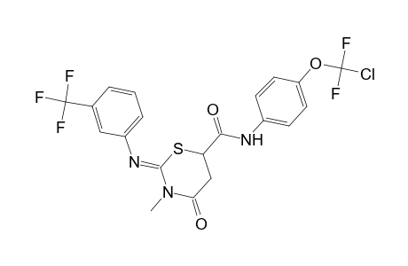 2H-1,3-thiazine-6-carboxamide, N-[4-(chlorodifluoromethoxy)phenyl]tetrahydro-3-methyl-4-oxo-2-[[3-