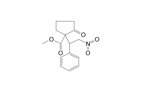 1-(2-Nitro-1-phenylethyl)-2-oxocyclopentanecarboxylic acid, methyl ester