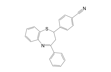 2-(p-Cyanophenyl)-4-phenyl-2,3-dihydrobenzo[6,7-a]-(1,5)-thiazepine