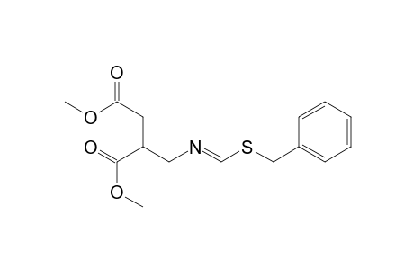 Butanedioic acid, [[[(methylthio)phenylmethylene]amino]methyl]-, dimethyl ester, (E)-