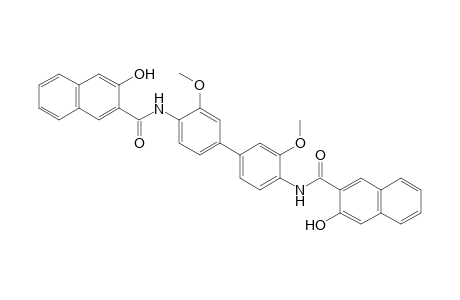 2-Naphthalenecarboxamide, N,N'-(3,3'-dimethoxy[1,1'-biphenyl]-4,4'-diyl)bis[3-hydroxy-