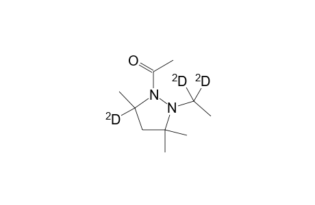 2-(1,1-dideuteroethyl)-3,3,5-trimethyl-5-deutero-1-acetylpyrazolidines