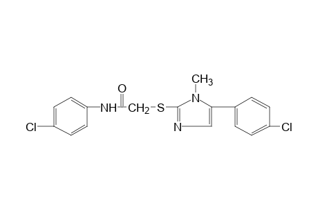 4'-chloro-2-{[5-(p-chlorophenyl)-1-methylimidazol-2-yl]thio}acetanilide