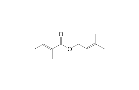 2-Butenoic acid, 2-methyl-, 3-methyl-2-butenyl ester, (E)-