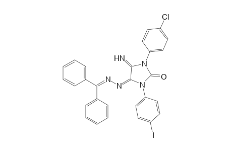 (E)-1-(4-chlorophenyl)-4-((diphenylmethylene)hydrazono)-5-imino-3-(4-iodophenyl)imidazolidin-2-one