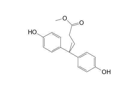 4,4-bis(p-hydroxyphenyl)valeric acid, methyl ester