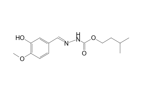 3-(3-Hydroxy-4-methoxybenzylidene)carbazic acid, isopentyl ester