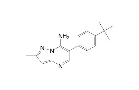 Pyrazolo[1,5-a]pyrimidin-7-amine, 6-[4-(1,1-dimethylethyl)-phenyl]-2-methyl-