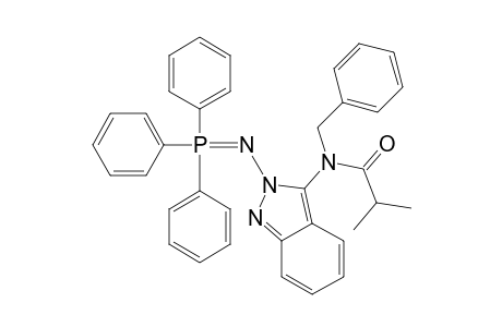 2-[(TRIPHENYLPHOSPHORANYLIDENE)-AMINO]-2-(N-BENZYL-N-ISOBUTYRYLAMINO)-2H-INDAZOLE