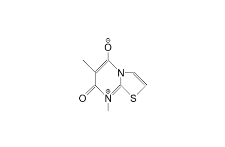 Anhydro-(5-hydroxy-6,8-dimethyl-7-oxo-thiazolo[3,2-A]pyrimidinium hydroxide)