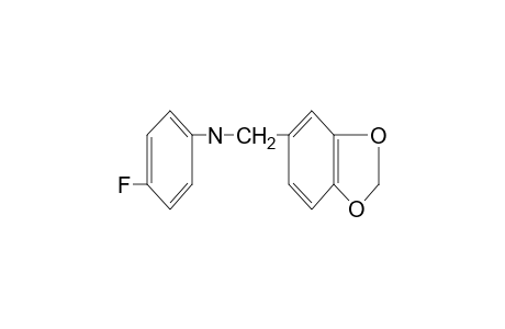 N-(p-fluorophenyl)piperonylamine