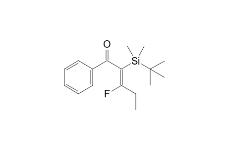 (E)-2-(t-Butyl)dimethylsilyl-3-fluoro-1-phenylpent-2-en-1-one