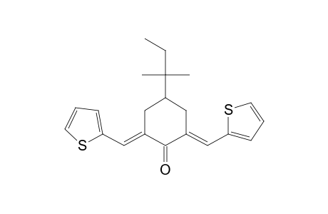 cyclohexanone, 4-(1,1-dimethylpropyl)-2,6-bis(2-thienylmethylene)-,(2E,6E)-