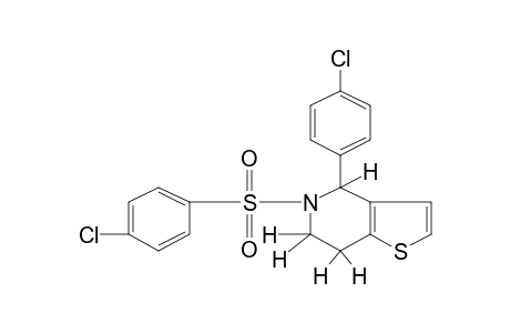 4-(p-Chlorophenyl)-5-[(p-chlorophenyl)sulfonyl]-4,5,6,7-tetrahydrothieno[3,2-C]pyridine