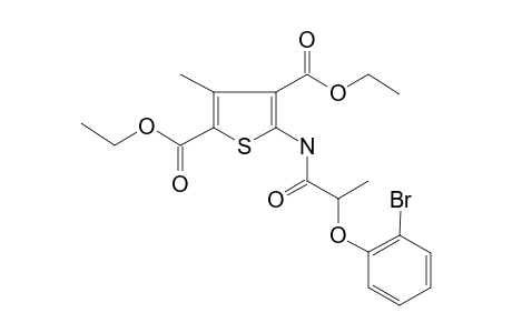 5-[2-(2-Bromophenoxy)propanoylamino]-3-methyl-thiophene-2,4-dicarboxylic acid diethyl ester