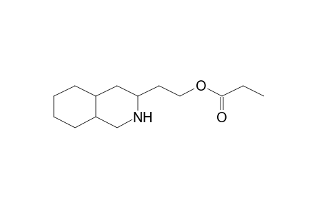 Propionic acid, 2-(decahydroisoquinolin-3-yl)-ethyl ester
