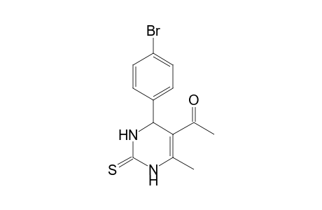 1-[4-(4-Bromophenyl)-6-methyl-2-thioxo-1,2,3,4-tetrahydro-5-pyrimidinyl]ethanone