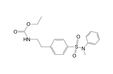 Carbamic acid, [2-[4-[(methylphenylamino)sulfonyl]phenyl]ethyl]-, ethyl ester