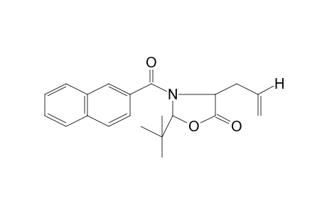4-Allyl-2-t-butyl-3-(naphthalene-2-carbonyl)oxazolidin-5-one