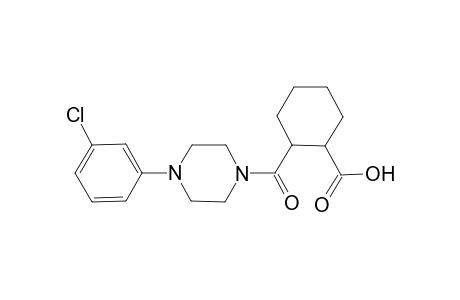 2-{[4-(3-Chlorophenyl)-1-piperazinyl]carbonyl}cyclohexanecarboxylic acid