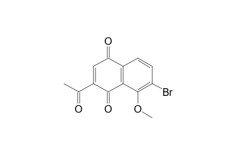 2-Acetyl-7-bromo-8-methoxy-1,4-naphthoquinone