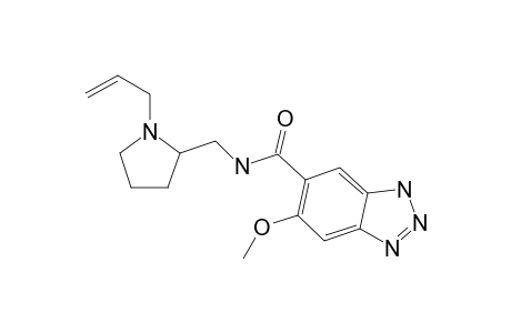 ALIZAPRIDE;AL;(+-)-N-[(1-ALLYL-2-PYRROLIDINYL)-METHYL]-6-METHOXY-1-H-BENZOTRIAZOLE-5-CARBOXAMIDE