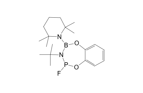 3-TERT.-BUTYL-2-FLUOROO-3,4-DIHYDRO-4-(2,2,6,6-TETRAMETHYLPIPERIDINO)-2H-1,5,3,2,4-BENZODIOXAZAPHOSPHABOREPIN