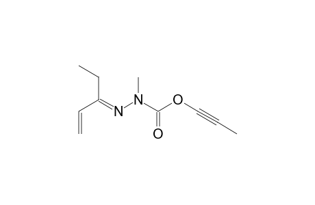 Ethylacrolein N-propynyloxycarbonyl-N-methylhydrazone