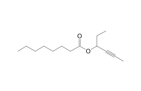 Octanoic acid, hex-4-yn-3-yl ester