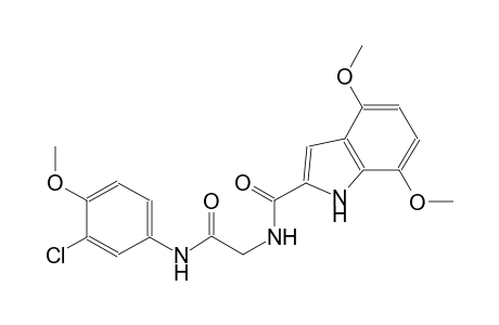 1H-indole-2-carboxamide, N-[2-[(3-chloro-4-methoxyphenyl)amino]-2-oxoethyl]-4,7-dimethoxy-