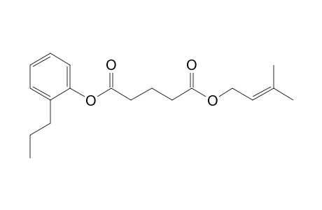 Glutaric acid, 3-methylbut-2-en-1-yl 2-propylphenyl ester