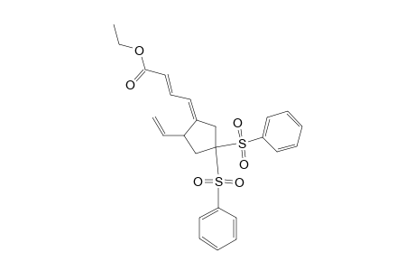 Ethyl (2E,4Z)-4-[4',4'-bis(phenylsulfonyl)-2'-vinylcyclopentylidene]but-2-enoate