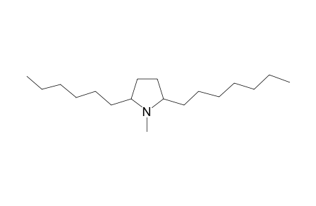 Pyrrolidine, 5-heptyl-2-hexyl-1-methyl-