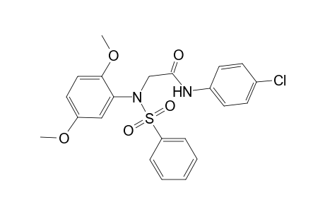 2-(N-besyl-2,5-dimethoxy-anilino)-N-(4-chlorophenyl)acetamide