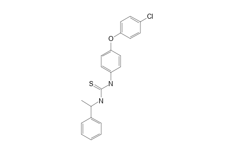 1-[p-(p-chlorophenoxy)phenyl]-3-(a-methylbenzyl)-2-thiourea