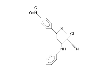 4-Anilino-3-chloro-3-cyano-3,4-dihydro-6-(4-nitro-phenyl)-2H-thiopyran