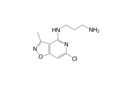 3-Aminopropyl-(6-chloro-3-methyl-isoxazolo[4,5-c]pyridin-4-yl)amine